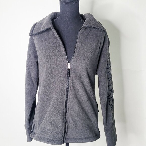 Calvin Klein Performance Full-Zip Jacket - Gray, Women's (Size M) - Picture 1 of 8